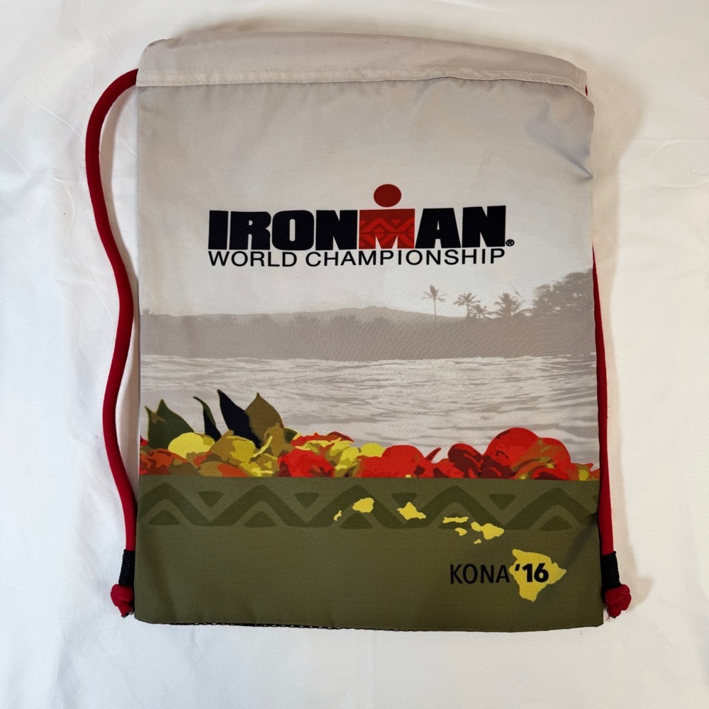 Ironman World Championship Kona Drawstring Backpack – Official Participant Bag